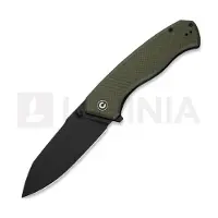 CIVIVI Placoid, OD Green Coarse G-10, Black Stonewash