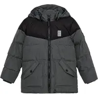 Lego Wear Pehmustettu takki - LWJebel 733 - Harmaa/Musta - - 6 v (116) - Pehmustetut takit