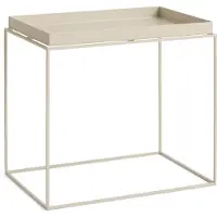 HAY Tray Table keskikokoinen tarjoilupöytä Lämmin beige, 40x60x54 cm
