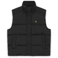 Lyle & Scott Funnel Neck Puffer Gilet - Black - XXL