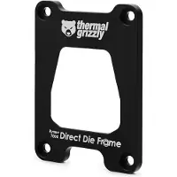 Thermal Grizzly Ryzen 7000 Direct Die Frame, Kiinnike, Alumiini, Musta, Pistoke AM5, AMD Ryzen 7000 Series, 53 mm (TG-DDF-R7000-R)