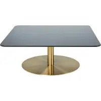 Tom Dixon Flash-sohvapöytä 80x80 cm Kupari-messinkiteline