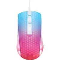 Deltaco Gaming WM87 Puoliläpinäkyvä RGB Pelihiiri - Valkoinen