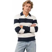 Tommy Hilfiger Neulepaita 'ESSENTIAL' laivastonsininen / valkoinen