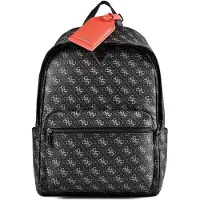 GUESS for man. HMMILOP6445 Black Milano square backpack (OSFA), Casual, Polyurethane