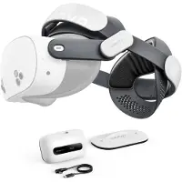 BOBOVR M3 Pro+ päähihna 6500 mAh akulla Meta Quest 3 / 3S -laitteelle