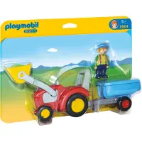 Playmobil 1.2.3 Traktori Perävaunulla