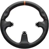 Asetek Open D Black Leather Rim -ohjauspyörä