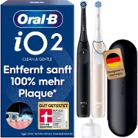 Oral-B iO2 Duo Sähköhammasharja tuplarungolla Musta ja Pinkki