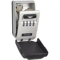 Masterlock 5425EURD, Seinäkassakaappi, Harmaa, Elektroninen, Avain, Seinä, Avain, Pienelektroniikka, Akku