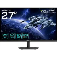 Gigabyte 27" G27Q26, 275Hz(OC) QHD-pelimonitori, musta