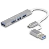 DeLOCK port slim USB hub with USB Type-C or USB Type-A, USB hub