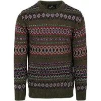 Barbour Neulepaita harmaa / oliivi / tummanoranssi / rubiininpunainen