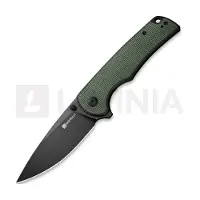 SENCUT Praktisk S24019-3 Black 9Cr18MoV, Green Micarta, pocket knife