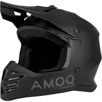 AMOQ meteor v2 junior crossikypärä, blackout - xl