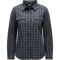 Black Diamond Women's Project Twill Long Sleeve Shirt Charcoal-citron Pitkähihaiset kauluspaidat S