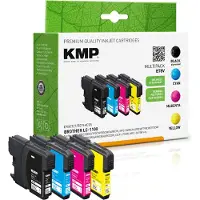 KMP – B78V, Musta, Syaani, Magenta, Keltainen, 12,7 ml, 4 kpl, 450 sivua, 325 sivua, Monipakkaus (1522,4805)