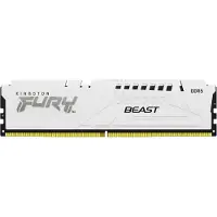Kingston 16GB (1X16GB) DDR5 5200MT/S CL40 1RX8 FURY BEAST XMP, WHITE (KF552C40BW-16)