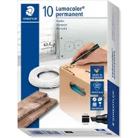 Staedtler 350 -huopakynä, 2 - 5 mm, viisto kärki, musta, 10 kpl