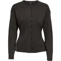 ONLY Onllucy Ls O-Neck Cardigan Knt Noos - Brown - M