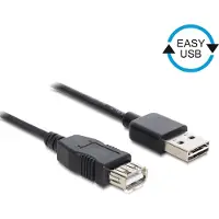 DeLOCK EASY-USB - USB forlængerkabel - USB (hun) til USB (han) - USB 2.0 - 2 m - lajiteltu