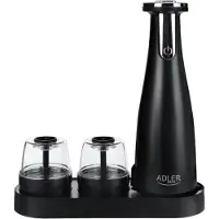 Adler AD 4449B Sähköinen suola- ja pippurimyllysarja, mattamusta