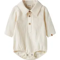 Lil´ Atelier Nbmhadam Ls Body Shirt Lil - Cream - 80