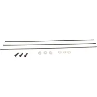Zipp Cx-ray Straight Pull External With Titanium Washers 3 Units Spokes Musta 280 mm