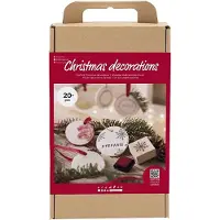 Creativ Company Askartelusetti Joulukoristeet Itsekovettuva Savi DIY