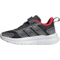 Adidas Tennarit 'TENSAUR RUN 4.0 EL C' harmaa / grafiitti
