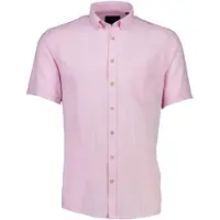 Lindbergh Cotton/Linen Shirt S/S - Pink - XXXL