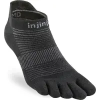 Injinji Men's Run Original Weight No-Show Black Treenisukat M