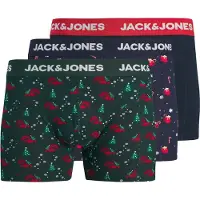 Jack & Jones Bokserishortsit 'JACXMAS STOCK' laivastonsininen / tummanvihreä / punainen / valkoinen