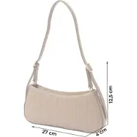 Calvin Klein Quilted Sm Shoulder Bag - Beige - ONE SIZE