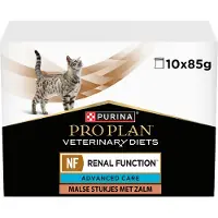Purina Pro Plan Veterinary Diets NF Renal Function Salmon, Kissan märkäruoka, Adult, 10 x 85 g