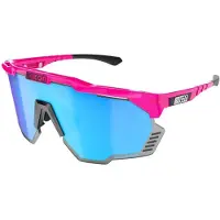 Scicon Aeroshade Kunken -pyöräilylasit Pink Fluo/Multimirror Blue