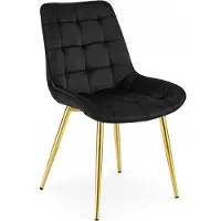 Leobert 4:n ruokailutuolin sarja Bera, 87x53x42 cm, musta/kultainen
