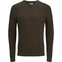 Jack & Jones Neulepaita 'JJEEMIL' tummanruskea