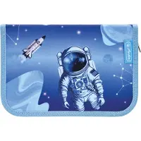 Herlitz Schüleretui 31 teilig Cosmic Explorer, 31 kpl, Sininen, Vaaleansininen, Polyesteri, Kuva, 205 mm, 38 mm (50049172)