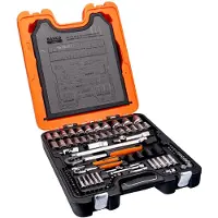 Bahco hylsysarja S108, 1/4"+1/2", 108 osaa