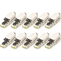 Digitus DN-93631-10, RJ-45, Hopea, Uros, Suora, Sinkki, Cat6a
