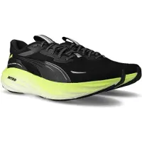 Puma Magnify NITRO 3 Running Shoes Black Yellow AW26, Size 42,5 - EUR