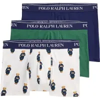 Ralph Lauren Bokserishortsit 'Classic' beige / laivastonsininen / vihreä / valkoinen