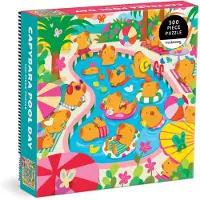 Mudpuppy Capybara Pool Day 500 Piece Family Puzzle