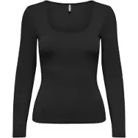 ONLY Onlea L/S 2-Way Deep Neck Top Jrs Noos - Black - XL
