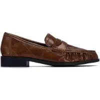 Xti for woman. 14643003-CAMEL Brown moccasins 146430 (40), 1 to 3 cm, None, Casual, Classic