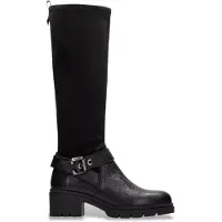 Hispanitas for woman. HI265197 Black leather boots Chicago (39), 5 to 8 cm, Zip, Casual