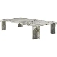 Gubi Doric Sohvapöytä 140x80 Cm - Sohvapöydät Marmori Stormy Gray - 10152606