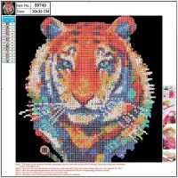 Centrum Diamond Painting 30*30cm. TIGER