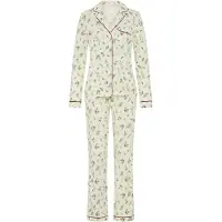 s.Oliver Pyjama kerma / vaaleanvihreä / karmiininpunaine